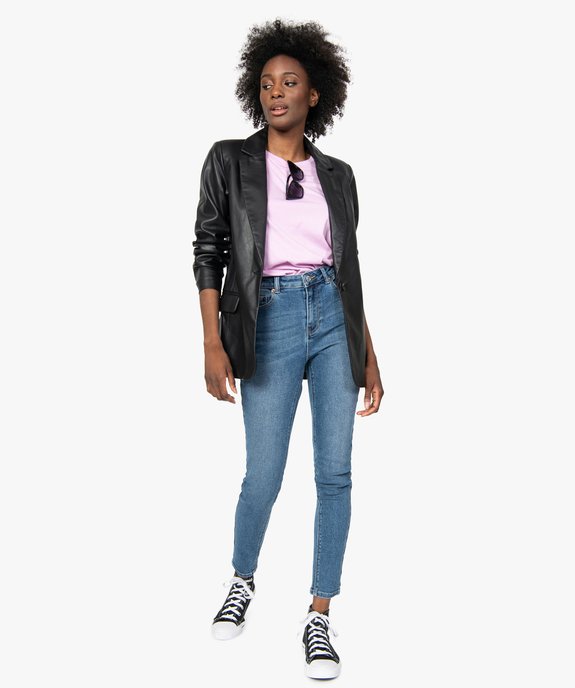 Veste femme coupe blazer en matière synthétique vue5 - GEMO(FEMME PAP) - GEMO
