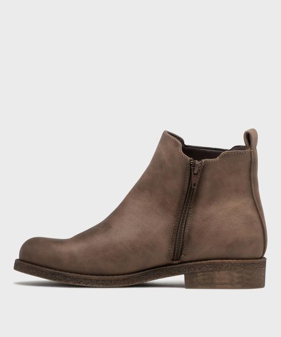 Boots avec empiècement fleuri avec doublure chaude femme - Emilia Rosa - EMILIA ROSA Boots avec empiècement fleuri avec doublure chaude femme - Emilia Rosa vue3 - EMILIA ROSA - GEMO