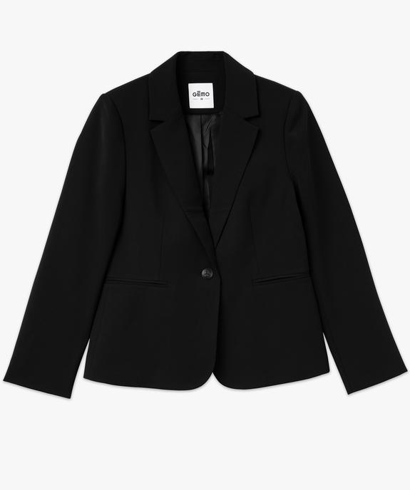 Veste de tailleur unie fermeture un bouton femme vue4 - GEMO(FEMME PAP) - GEMO