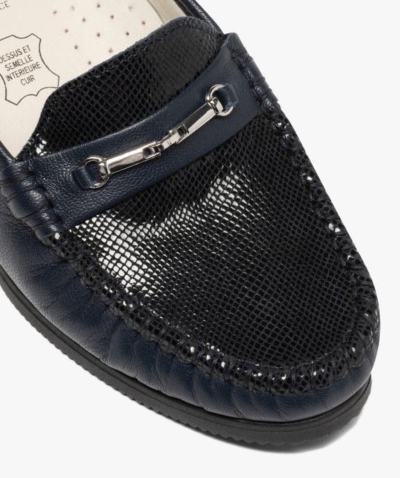 Mocassins femme confort dessus cuir verni vue6 - GEMO (CONFORT) - GEMO