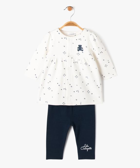 Ensemble 2 pièces bébé fille - LuluCastagnette vue1 - LULUCASTAGNETTE - GEMO