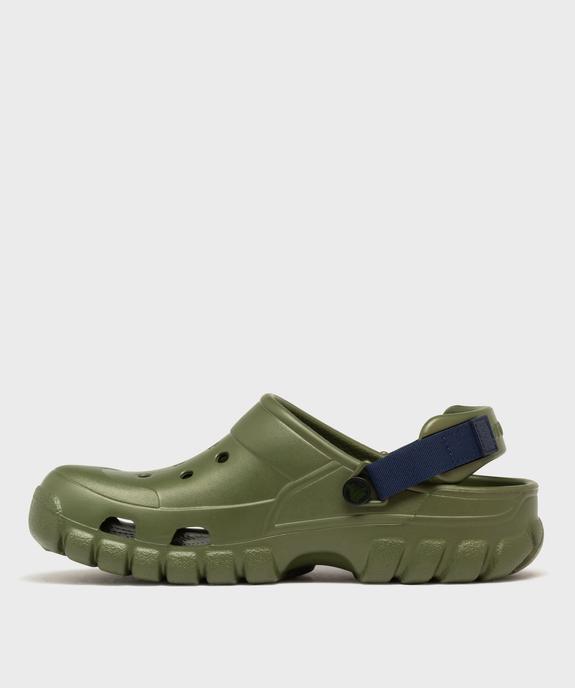 Sabots souples unis dessus perforé homme - Crocs vue3 - CROCS - GEMO