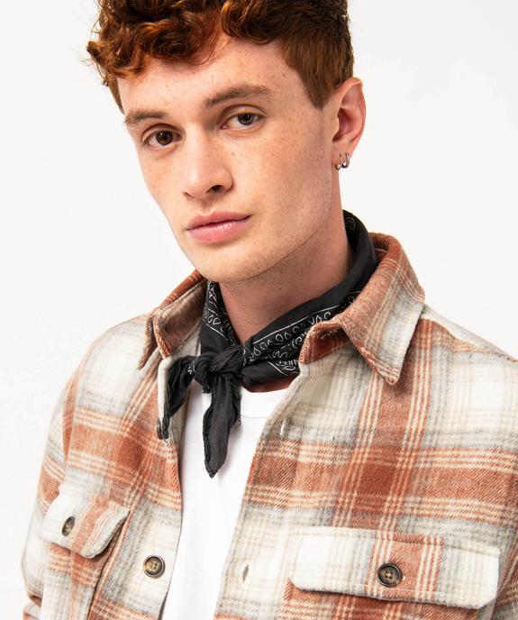 Surchemise à carreaux doublée sherpa homme vue6 - GEMO (HOMME) - GEMO