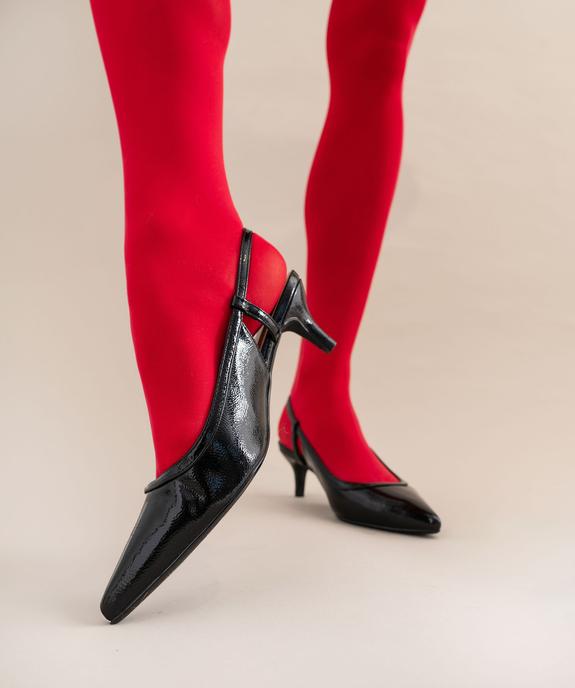 Escarpins vernis à bout pointu et talon fin femme vue7 - FOLLOW ME - GEMO