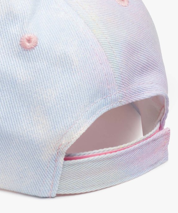 Casquette fille en toile multicolore et inscription vue3 - GEMO (JUNIOR) - GEMO
