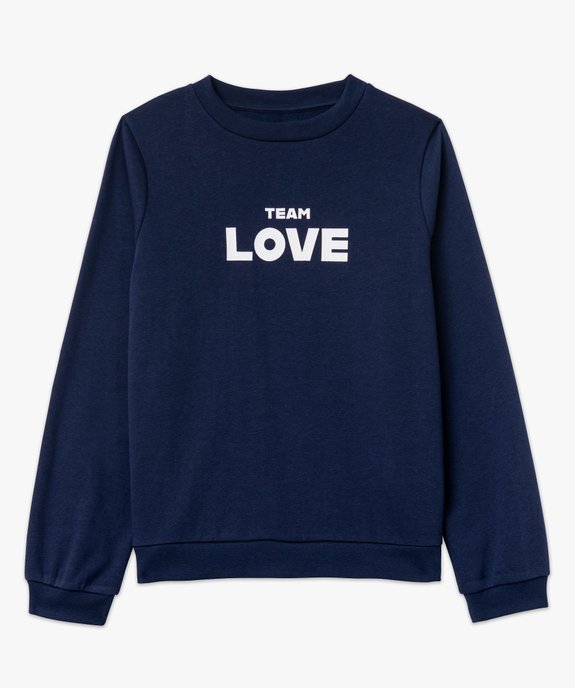 Sweat molletonné avec message femme vue4 - GEMO(FEMME PAP) - GEMO