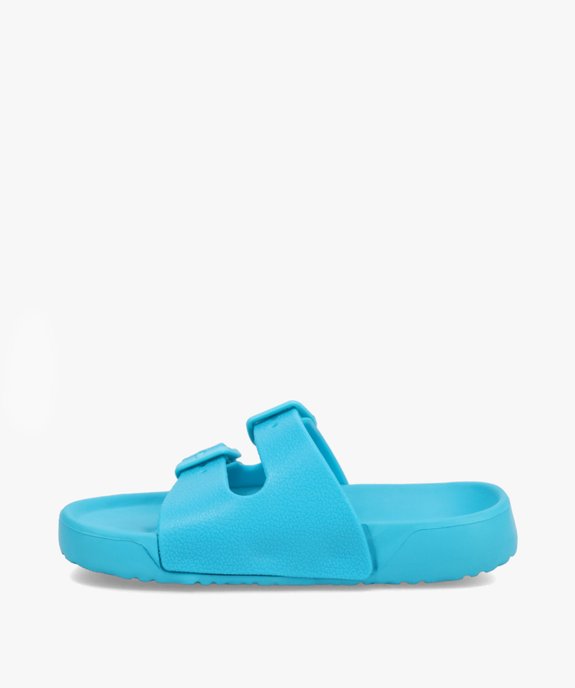 Mules de piscine fille unies à brides ajustables vue3 - GEMO (ENFANT) - GEMO