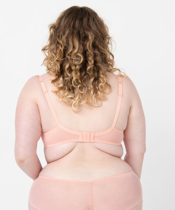Soutien-gorge grande taille à armatures et coques fines  vue2 - GEMO(HOMWR FEM) - GEMO