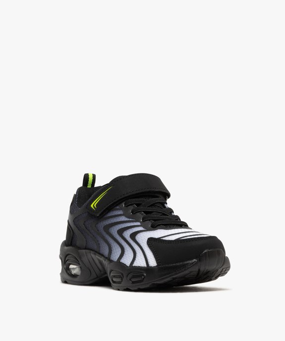 Baskets basses en mesh respirant et scratch garçon vue3 - 5 MILES - GEMO