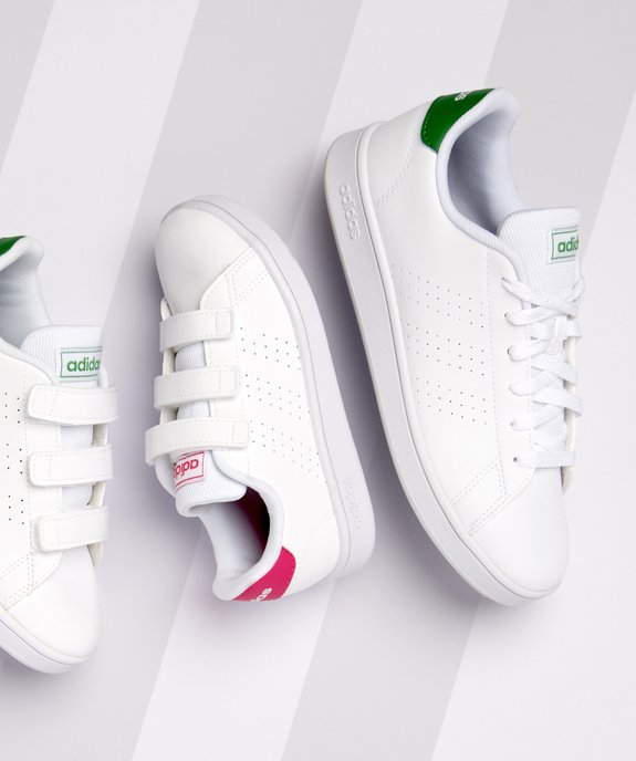 Baskets femme motifs perforés et lacets – Adidas Advantage K vue6 - ADIDAS - GEMO