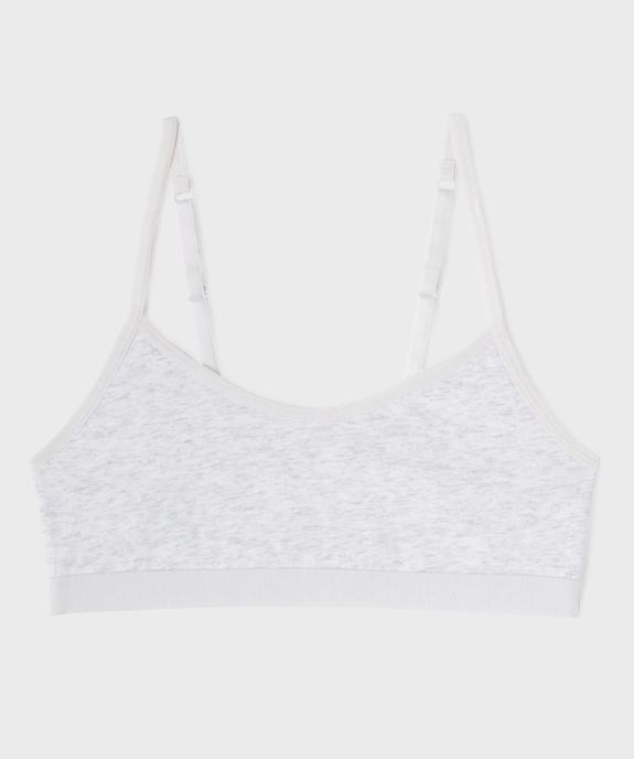 Brassière à fines bretelles fille  vue1 - GEMO 4G FILLE - GEMO