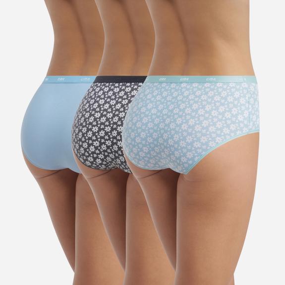 Boxers confort en coton stretch femme (lot de 3) - Les Pockets Dim vue3 - DIM - GEMO