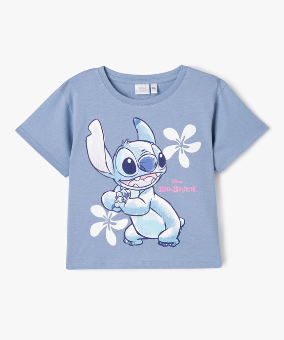 Tee-shirt manches courtes avec motif Stitch fille - Disney vue1 - LILO & STITCH - GEMO