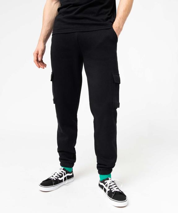 Pantalon de jogging homme molletonné vue2 - GEMO (HOMME) - GEMO