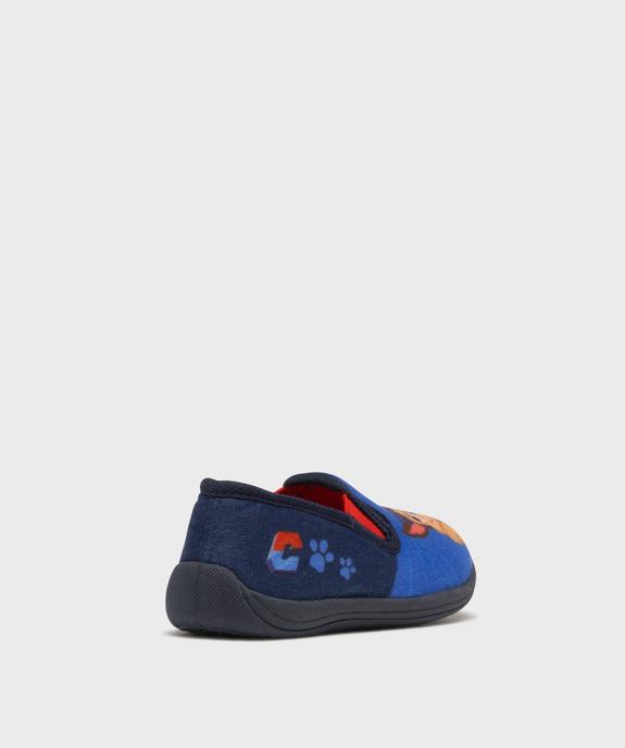 Chaussons pantoufles en velours imprimé garçon - La Pat'Patrouille vue4 - PAT PATROUILLE - GEMO