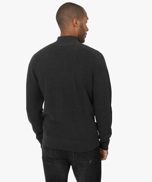 Gilet homme zippé à col montant vue3 - GEMO (HOMME) - GEMO