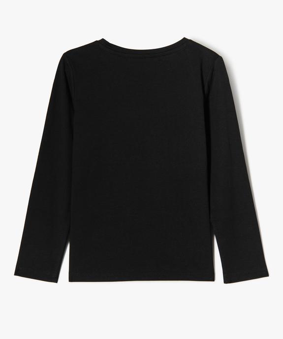 Tee-shirt à manches longues avec motif en sequins fille vue3 - GEMO (ENFANT) - GEMO