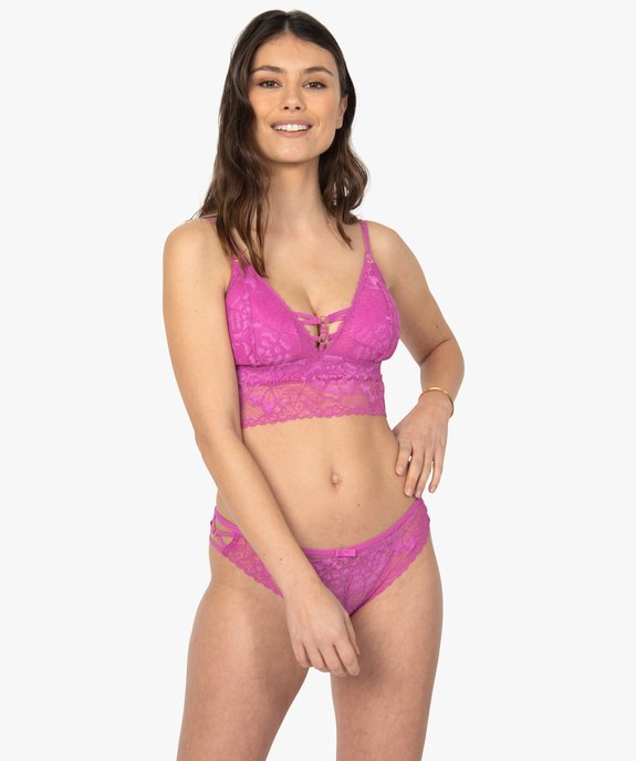Soutien-gorge femme triangle forme bralette vue3 - GEMO(HOMWR FEM) - GEMO