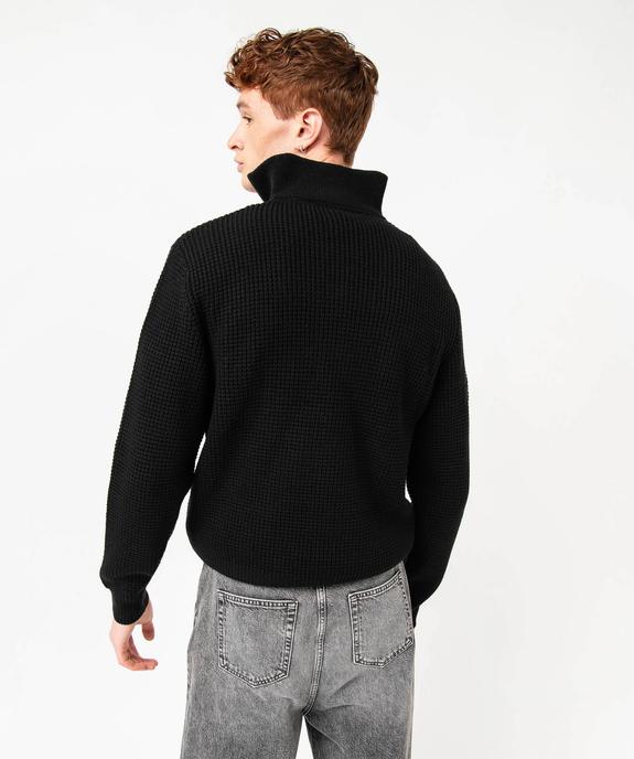 Pull col camionneur en grosse maille homme vue5 - GEMO (HOMME) - GEMO
