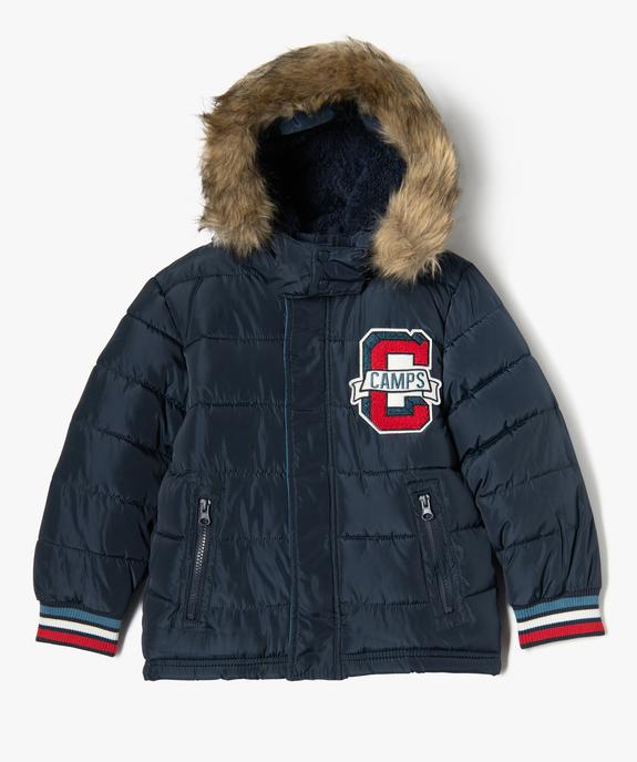 Blouson matelassé à capuche garçon - Camps United vue1 - CAMPS UNITED - GEMO