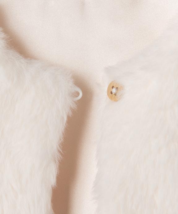 Gilet bébé fille sans manches en fourrure imitation vue7 - GEMO(BEBE DEBT) - GEMO