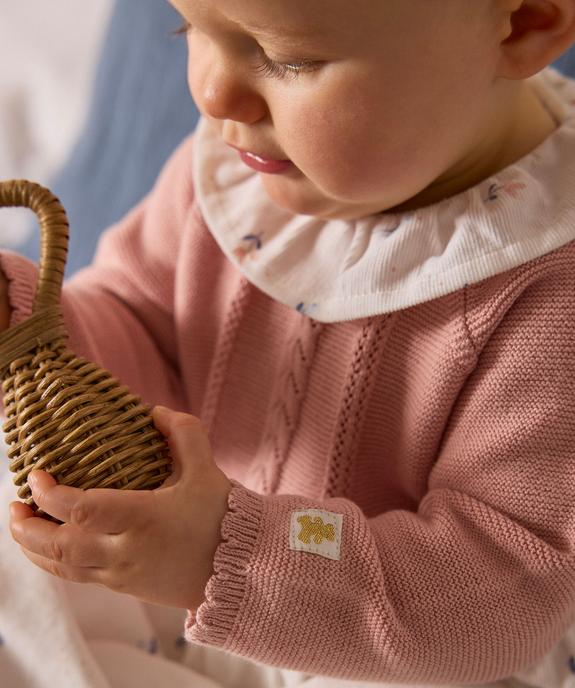 Ensemble 2 pièces robe + collants bébé fille - LuluCastagnette vue6 - LULU CASTAGNETTE GEMO FOR GOOD - GEMO