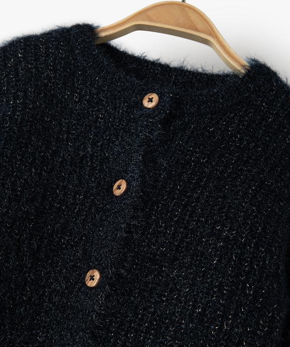 Gilet bébé fille en maille douce pailletée vue2 - GEMO(BEBE DEBT) - GEMO