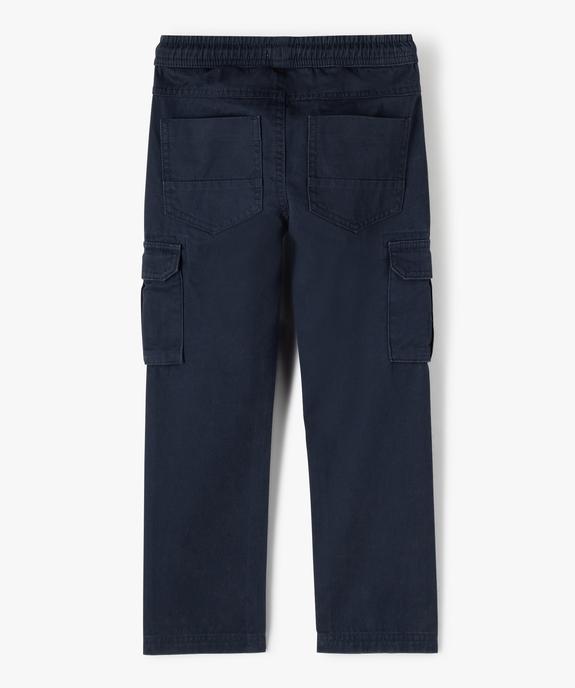 Pantalon cargo en toile garçon - GEMO (ENFANT) Pantalon cargo en toile garçon vue3 - GEMO (ENFANT) - GEMO