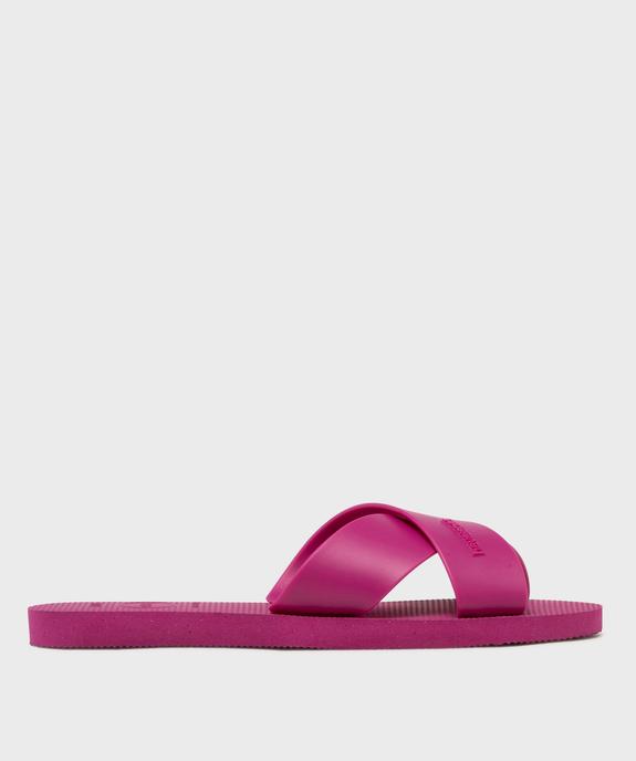 Mules de piscine Aqua unies à brides croisées femme - Havainas vue2 - HAVAIANAS - GEMO
