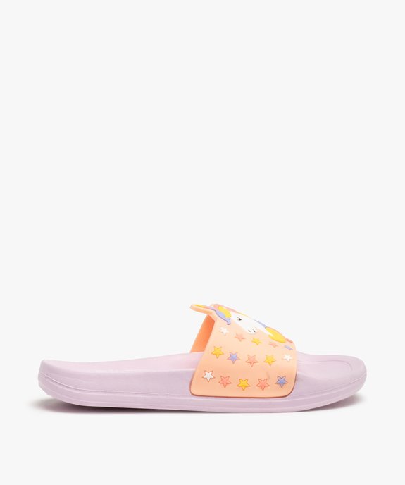 Mules de piscine fille décor licorne vue1 - GEMO (ENFANT) - GEMO