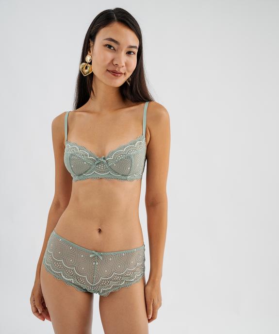 Shorty en dentelle et plumetis femme (lot de 2) vue3 - GEMO(HOMWR FEM) - GEMO