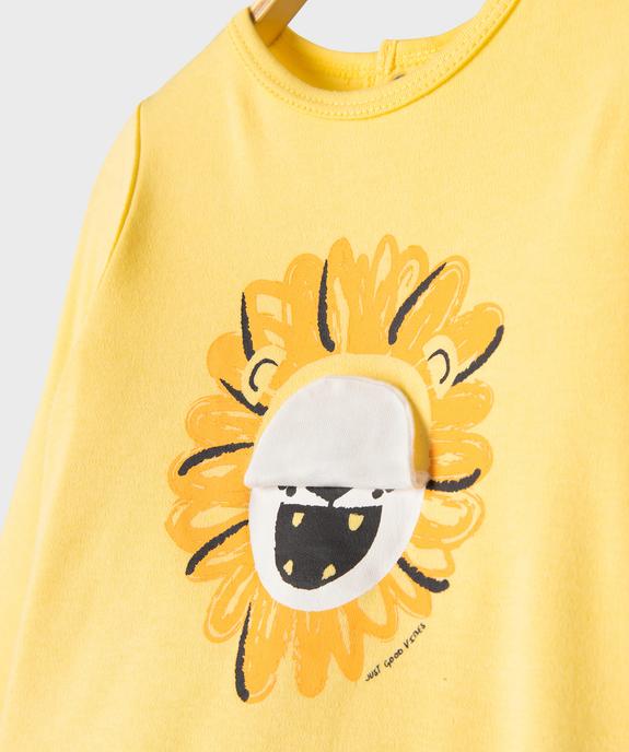 Pyjama dors-bien avec motif animé lion bébé garçon - GEMO 4G BEBE Pyjama dors-bien avec motif animé lion bébé garçon vue6 - GEMO 4G BEBE - GEMO