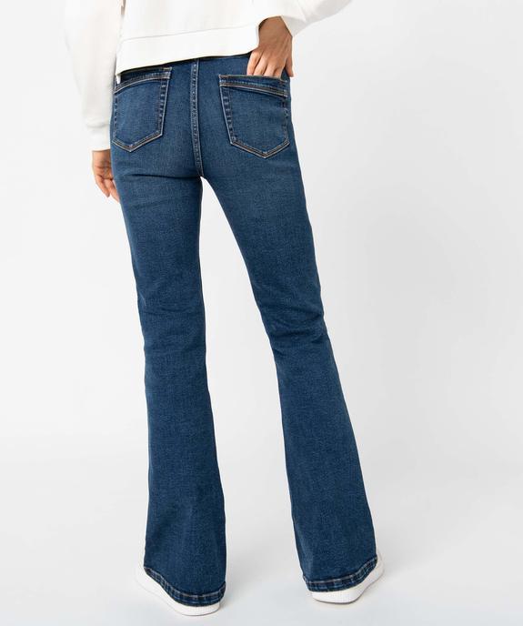 Jean femme coupe bootcut taille haute vue3 - GEMO 4G FEMME - GEMO
