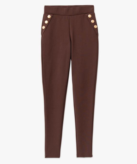 Leggings avec boutons sur les hanches femme vue4 - GEMO(FEMME PAP) - GEMO