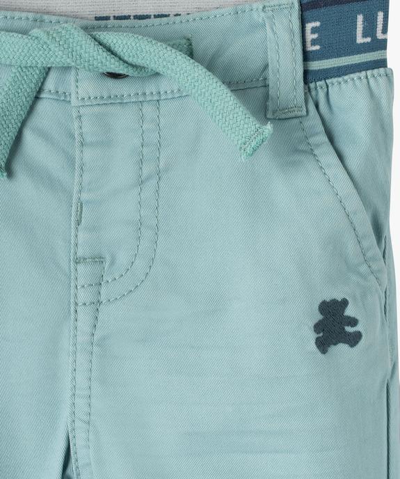 Pantalon slim en coton stretch bébé garçon - LuluCastagnette vue2 - LULUCASTAGNETTE - GEMO