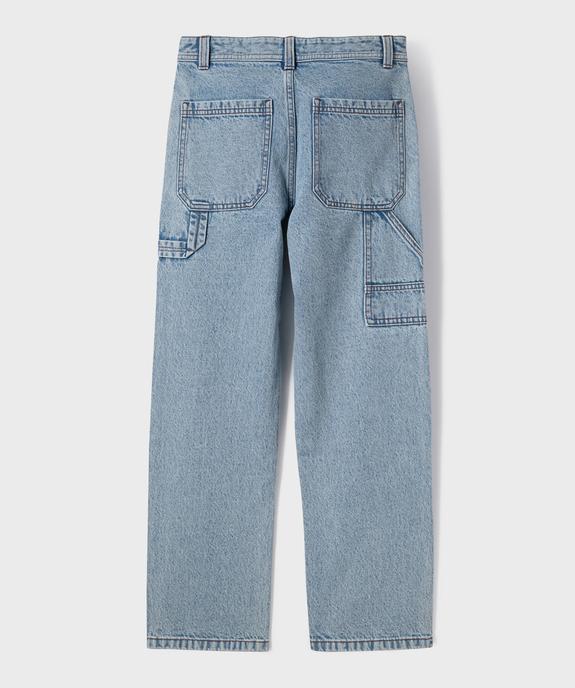 Jean loose charpentier à taille réglable garçon vue4 - GEMO (JUNIOR) - GEMO