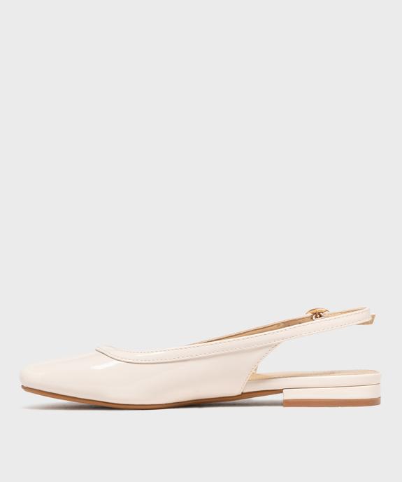 Ballerines slingback à bout carré femme - Follow Me vue3 - FOLLOW ME - GEMO