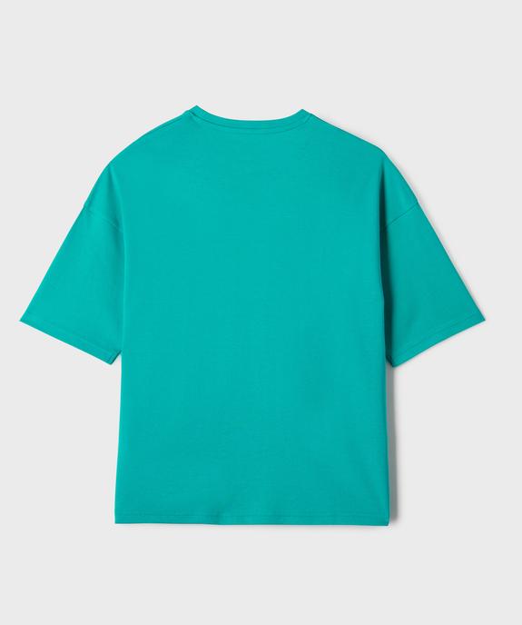 Tee-shirt manches courtes imprimé sportswear garçon vue3 - GEMO (JUNIOR) - GEMO