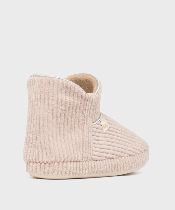 Chaussons boots chauds en velours côtelé femme - LuluCastagnette - LULU CASTAGNETT Chaussons boots chauds en velours côtelé femme - LuluCastagnette vue4 - LULU CASTAGNETT - GEMO