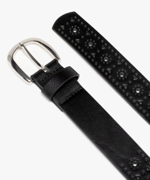 Ceinture femme avec perforations fantaisie vue2 - GEMO (ACCESS) - GEMO