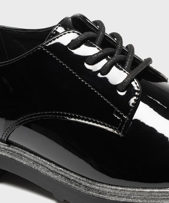 Derbies vernis avec semelle bordée de paillettes femme - Follow Me vue6 - FOLLOW ME - GEMO