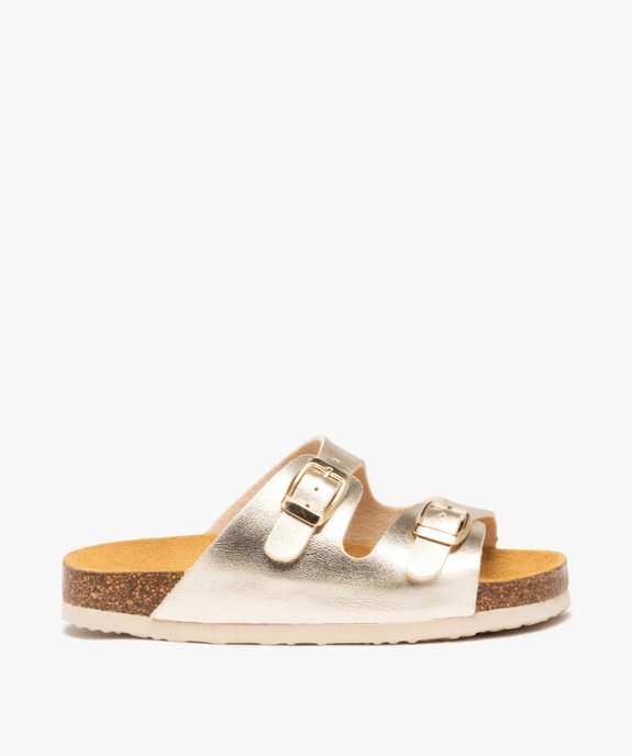Mules fille unies à larges brides à boucle brillantes vue1 - LOVELY WINGS GEMO FOR GOOD - GEMO