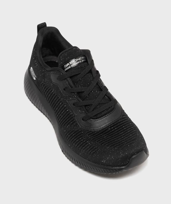 Baskets basses en mesh pailleté femme - Skechers vue5 - SKECHERS - GEMO