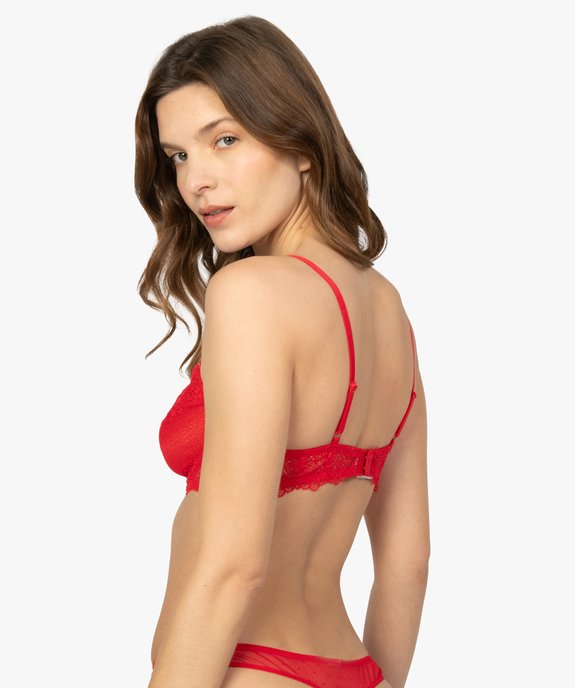 Soutien-gorge à armatures en dentelle vue2 - GEMO(HOMWR FEM) - GEMO