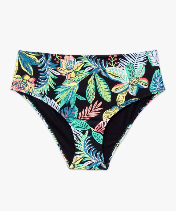Bas de maillot de bain femme avec revers à la taille vue4 - GEMO 4G FEMME - GEMO