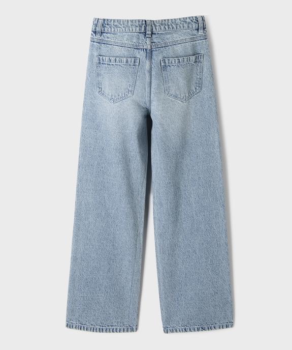 Jean Straight avec taille ajustable fille vue5 - GEMO (JUNIOR) - GEMO