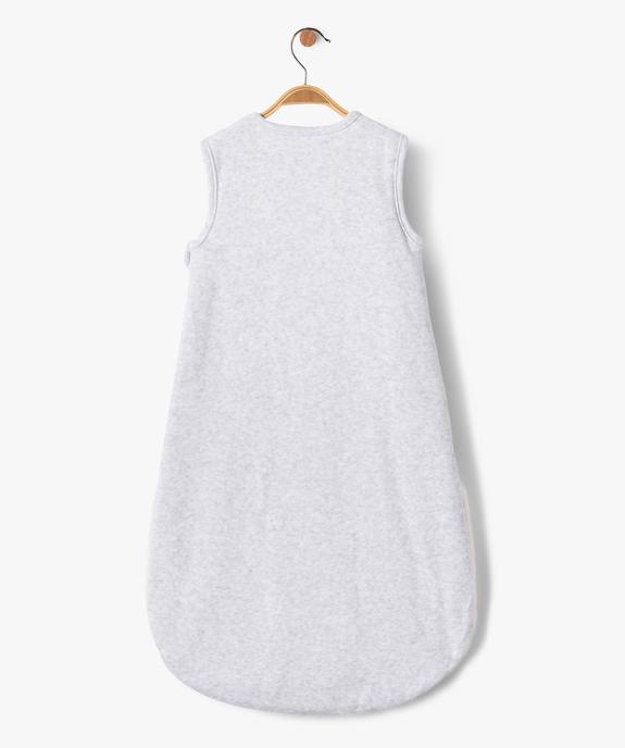 Gigoteuse en velours TOG 2,5 avec motif en maille peluche bébé vue5 - GEMO 4G BEBE - GEMO