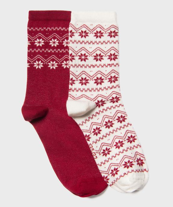 Chaussettes spéciales Noël femme (lot de 2) vue1 - GEMO(HOMWR FEM) - GEMO