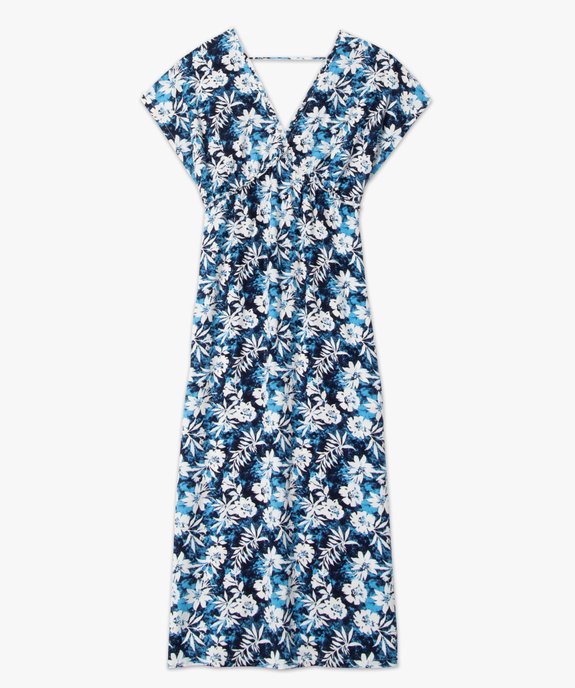 Robe de plage femme à motifs fleuris vue4 - GEMO (PLAGE) - GEMO