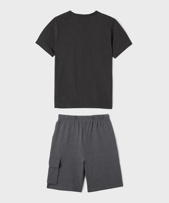 Pyjashort esprit vintage garçon - Camps United vue4 - CAMPS - GEMO